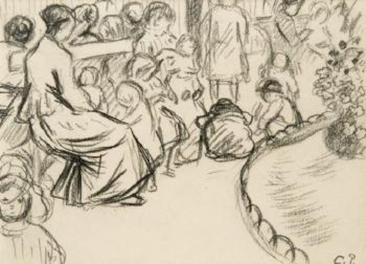 Scène de parc by Camille Pissarro