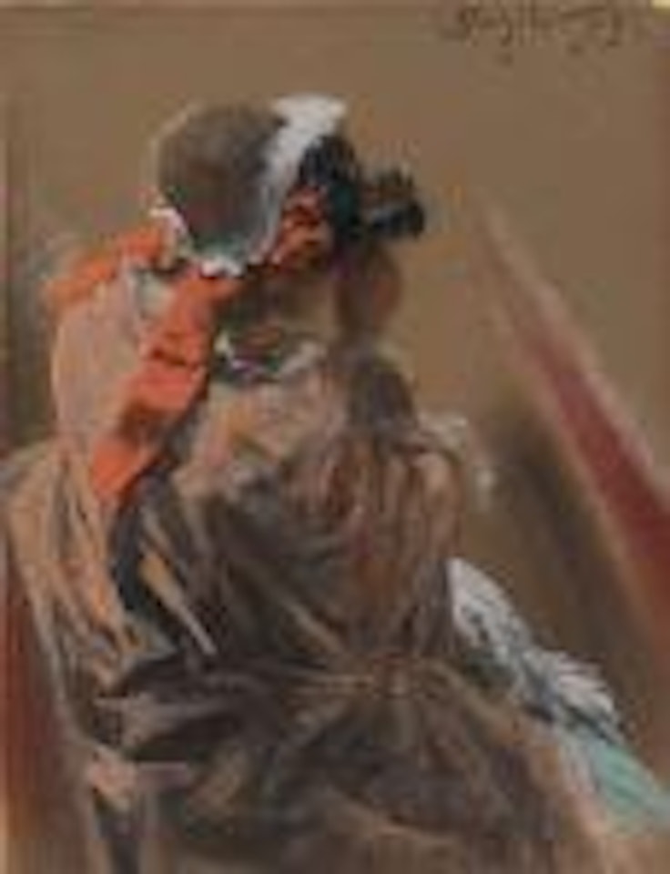 Studie zum Opernball by Adolph Menzel