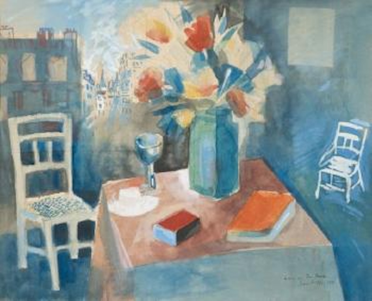 Nature morte au vase de fleurs by Jean Dufy
