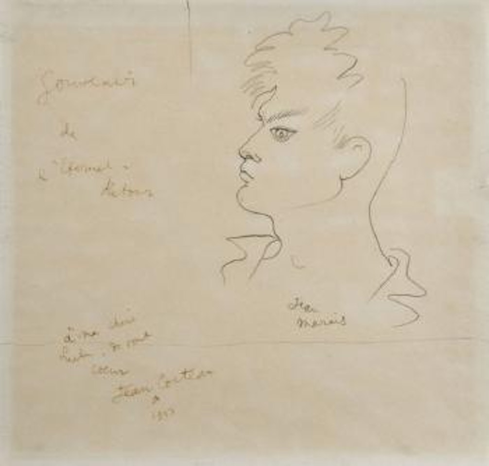 Souvenir de l'éternel retour (portrait de Jean Marais) by Jean Cocteau