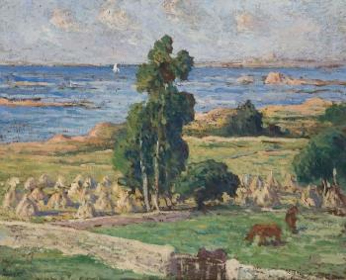 Kermouster, paysage by Maximilien Luce