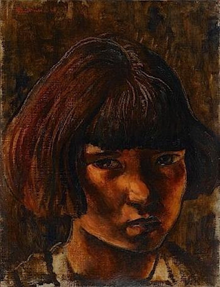 Portrait de jeune fille by Jean Fautrier