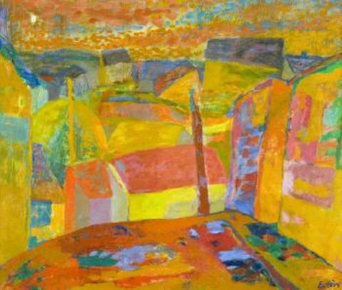Rue de village by Maurice Esteve