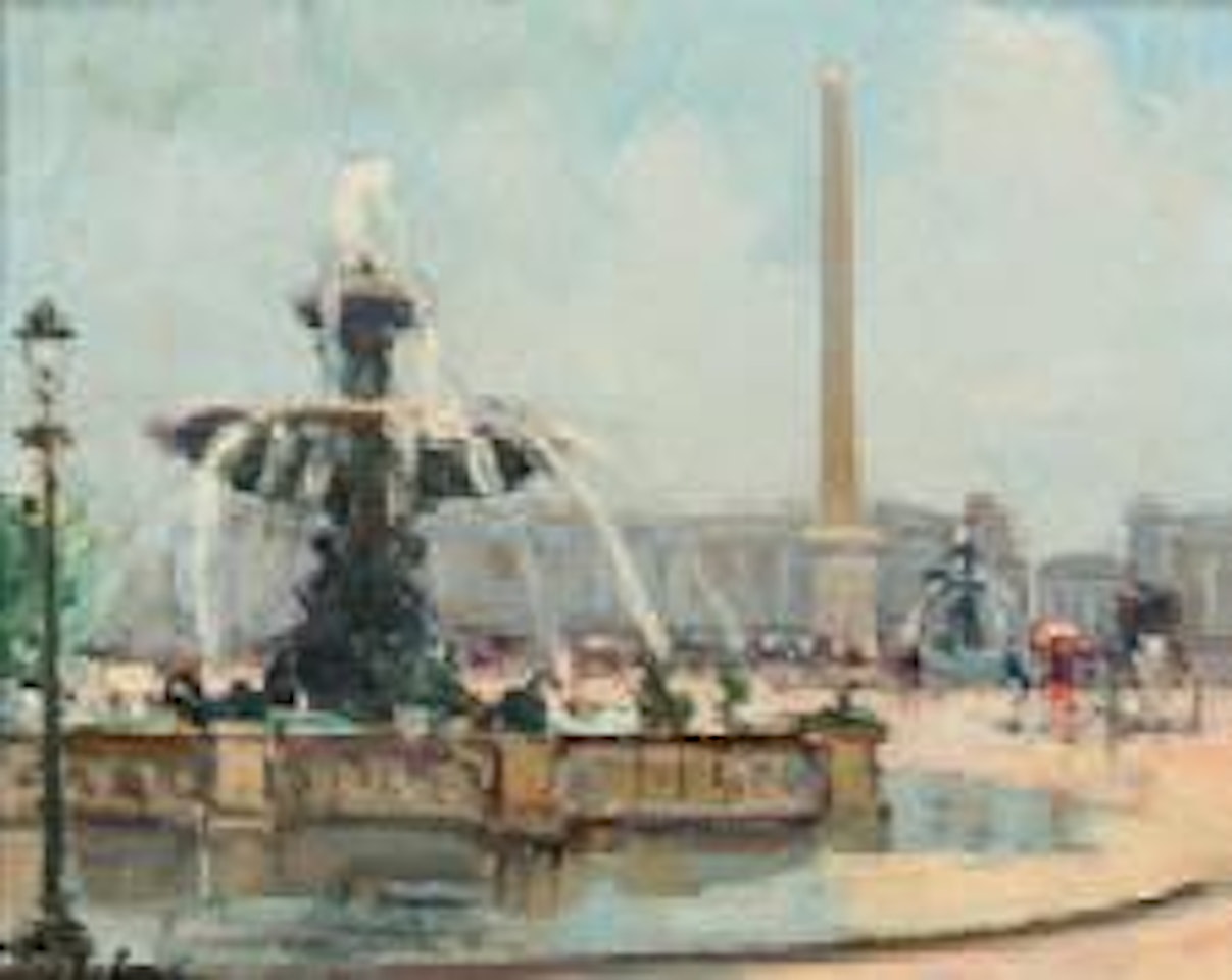 Place de la Concorde by Georgij Aleksandrovic Lapschin