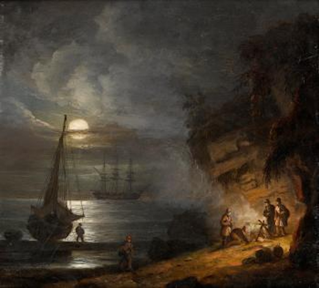 Cooking the catch by Thomas Luny