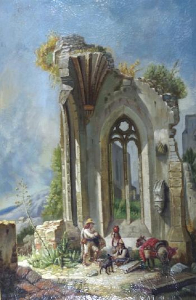 Rovine e viandanti by Eugene Delacroix