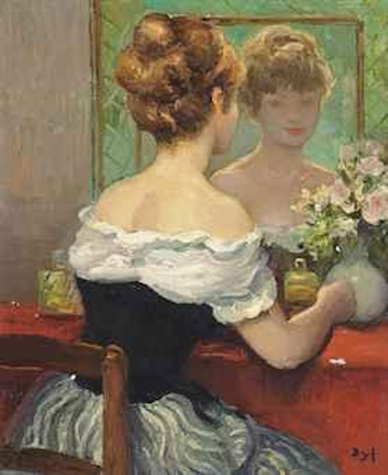 Claudine au miroir by Marcel Dyf