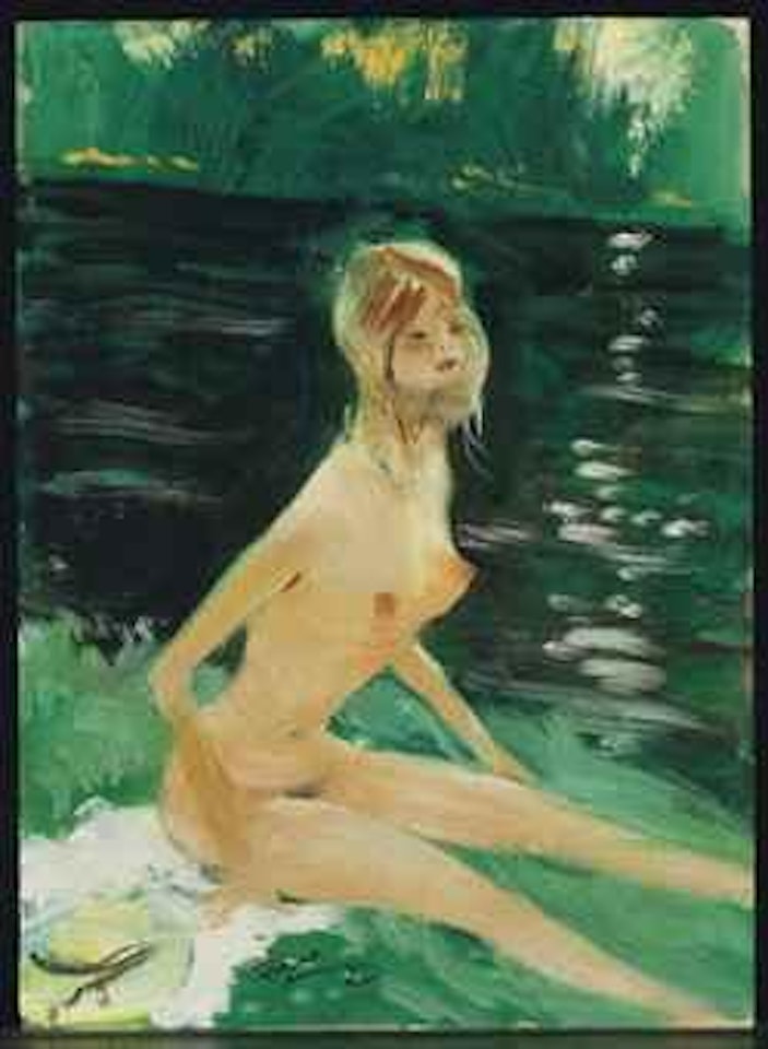 Nu au bord de l'eau by Jean Gabriel Domergue