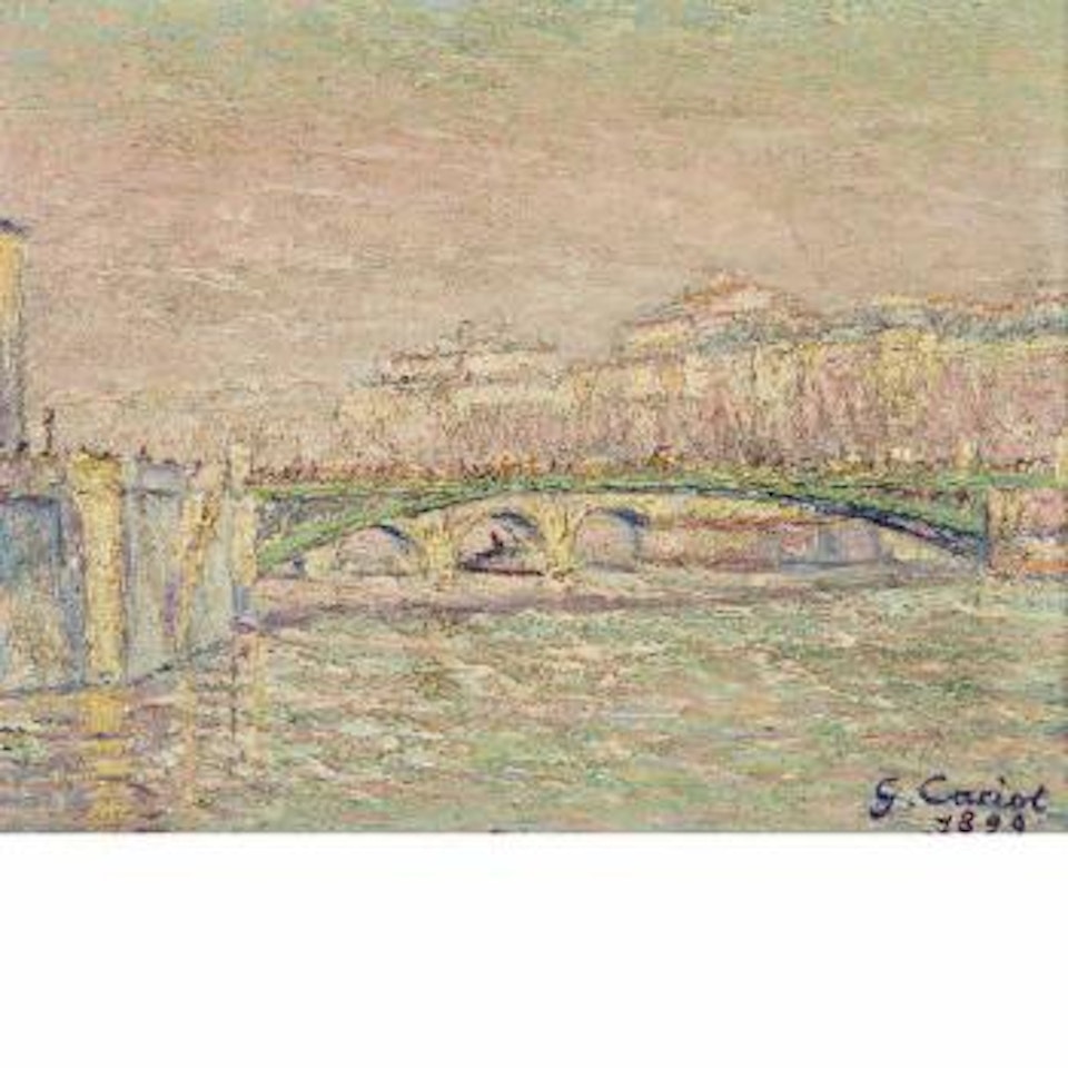 Serie du Pont D'Arioles Avant 10 Heure de le Matin by Gustave Cariot