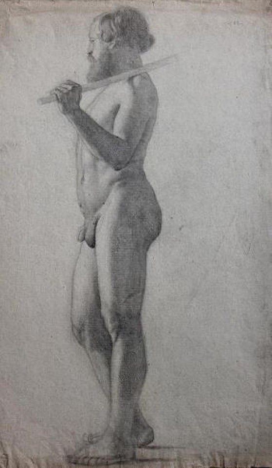 Académie d'homme debout by Edgar Degas