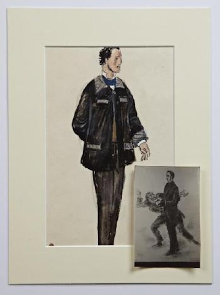 Costume d'homme pour le théâtre - Les possédées by Mstislav Valerianovich Dobuzhinsky
