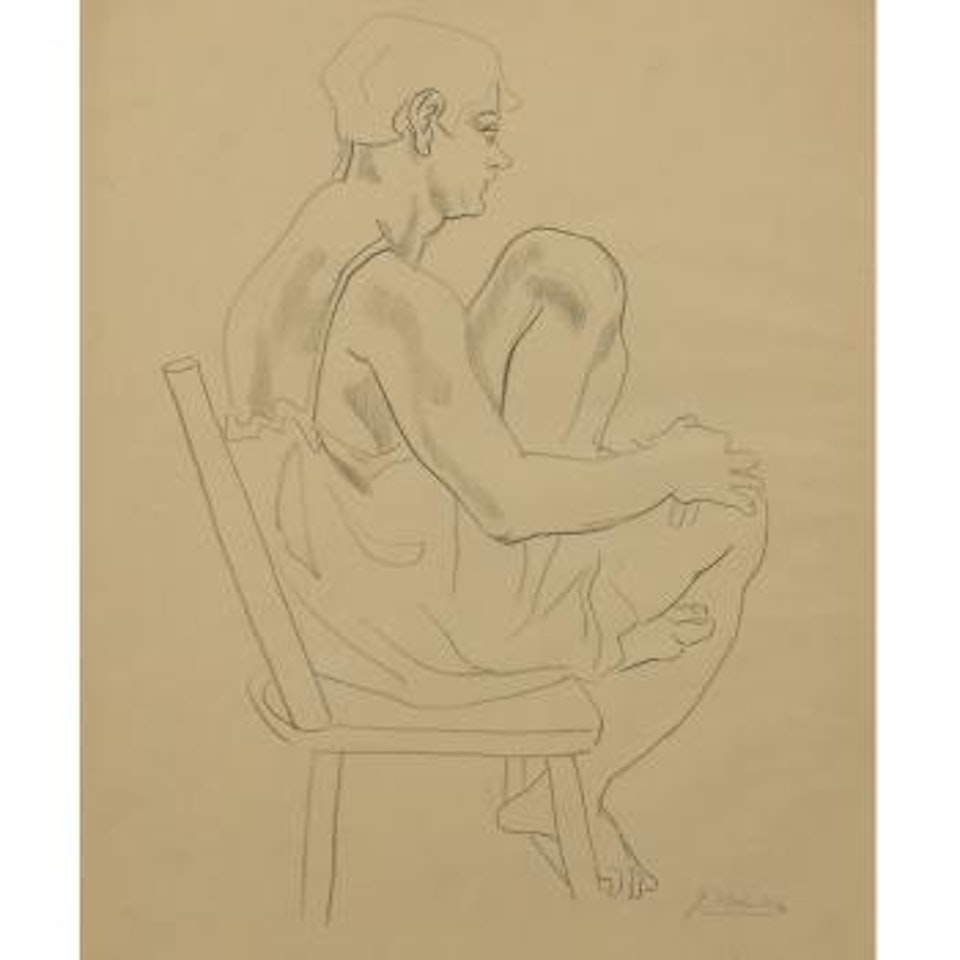 Seated Woman by Jan Matulka