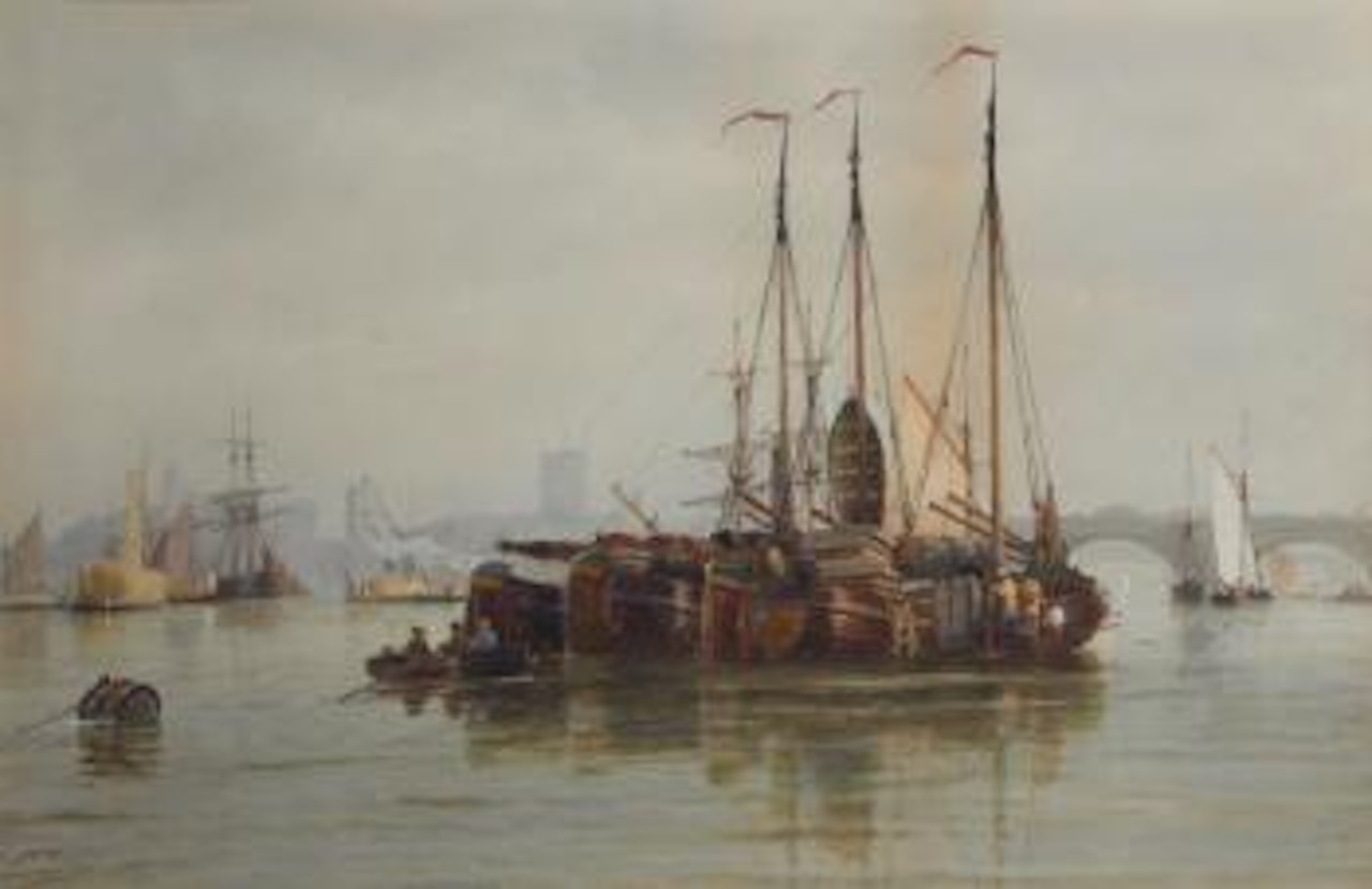 London bridge by Thomas Bush Hardy