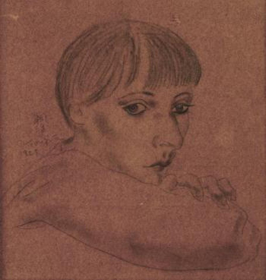Portrait de Kiki by Leonard Tsuguharu Foujita