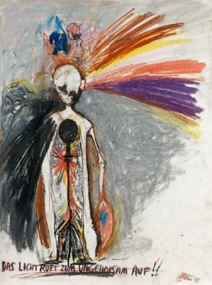 Das licht ruft zum ungehorsam auf !! by Gunter Brus