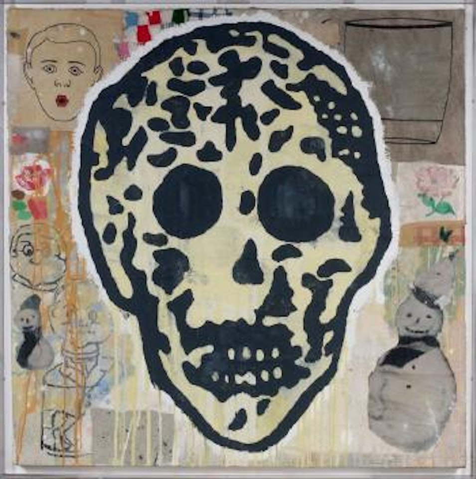 Skull study (the perils of imprecision) by Donald Baechler