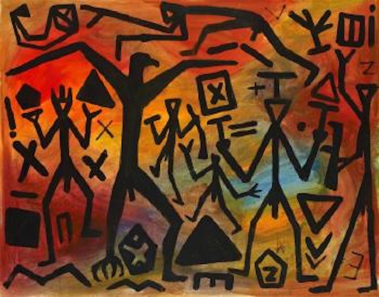 Bote-zwang by A.R. Penck