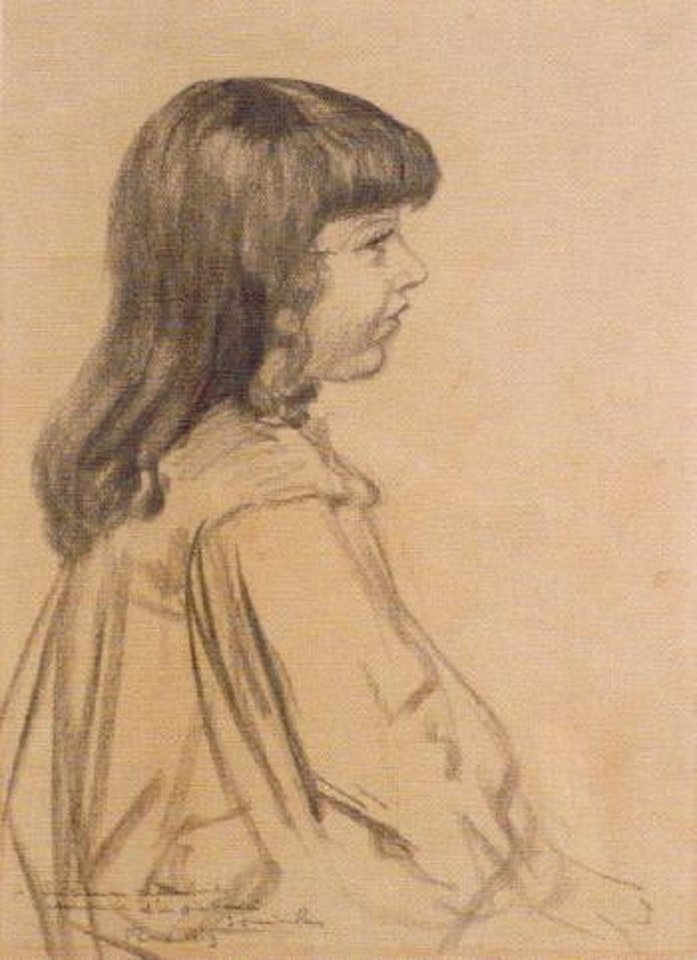 Portrait de fillette by Théophile Alexandre Steinlen