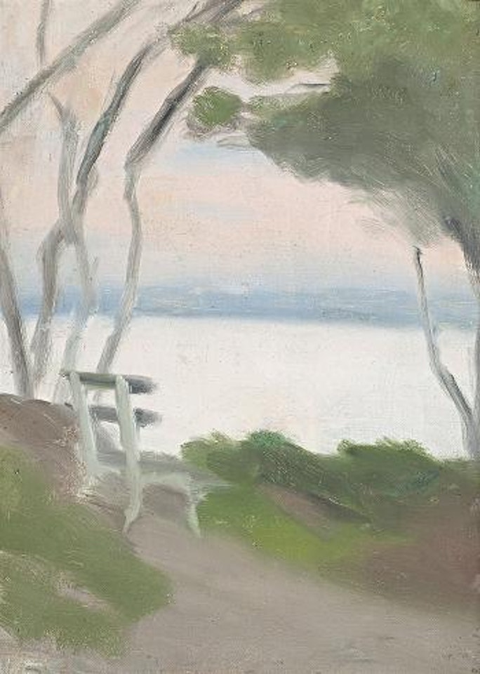 Quiet spot (The empty seat) by Clarice Beckett