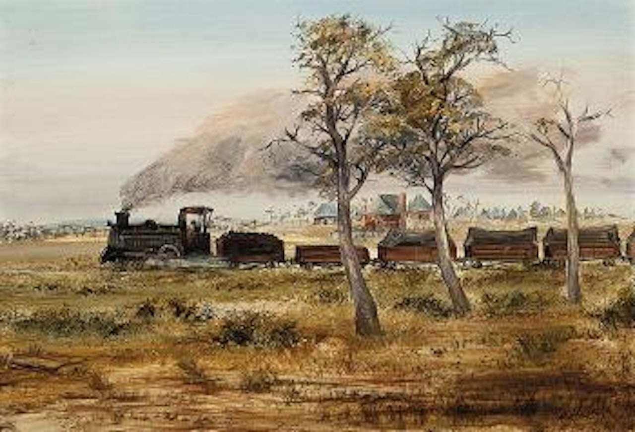 The little train by Arthur Merric Bloomfield Boyd