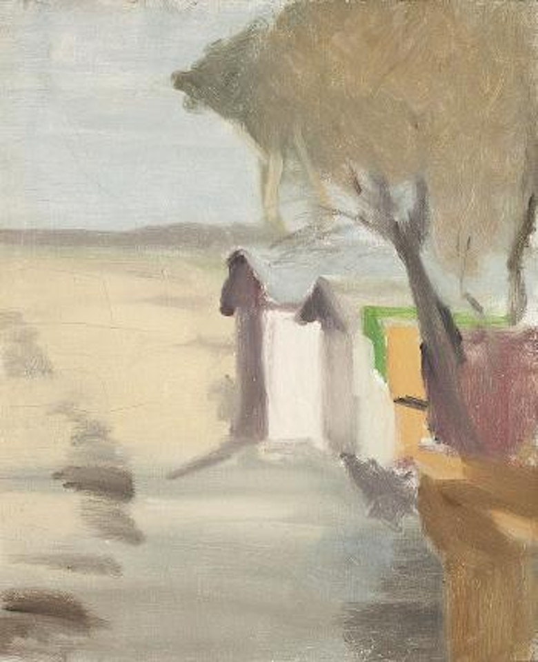 Bathing boxes, Beaumaris by Clarice Beckett