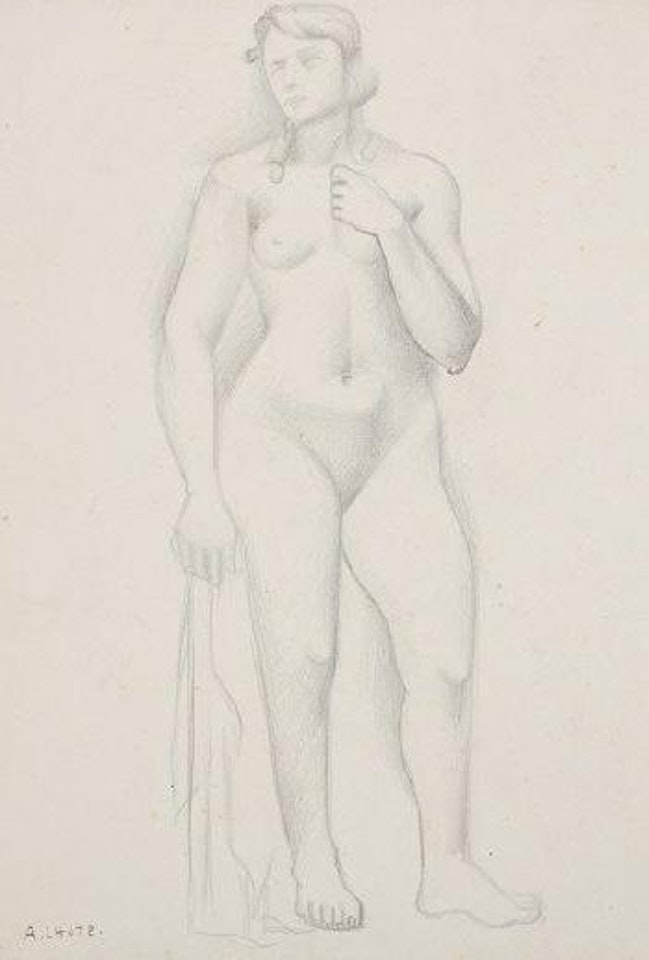Modèle nu debout au drapé by André Lhote