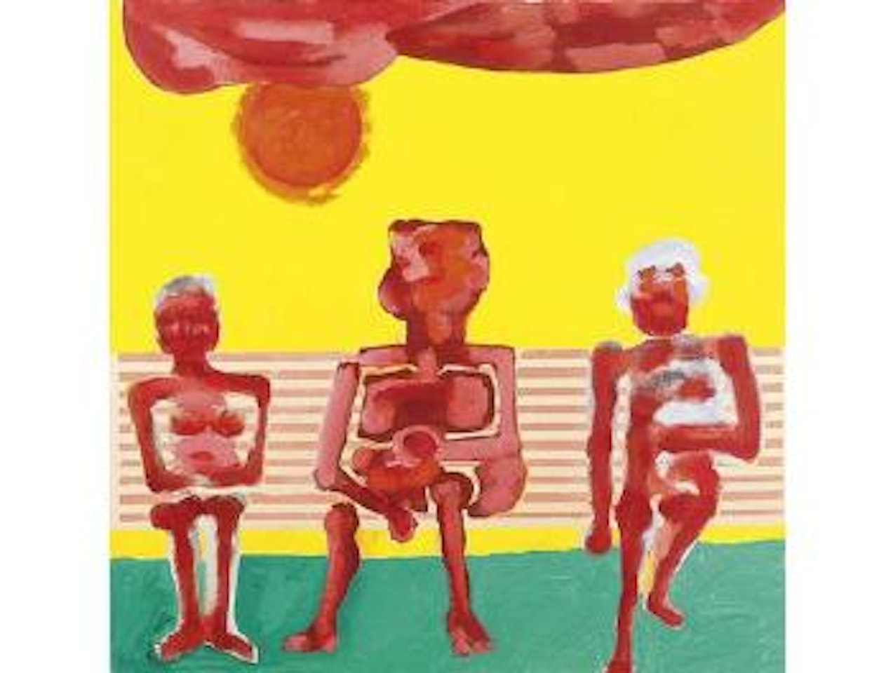 Park bench by Robert Hodgins