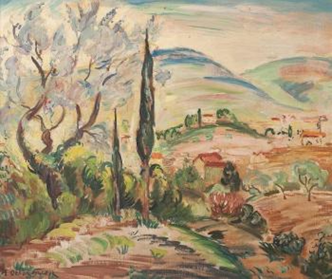 Paysage méditerrannéen près de Toulon by Othon Friesz