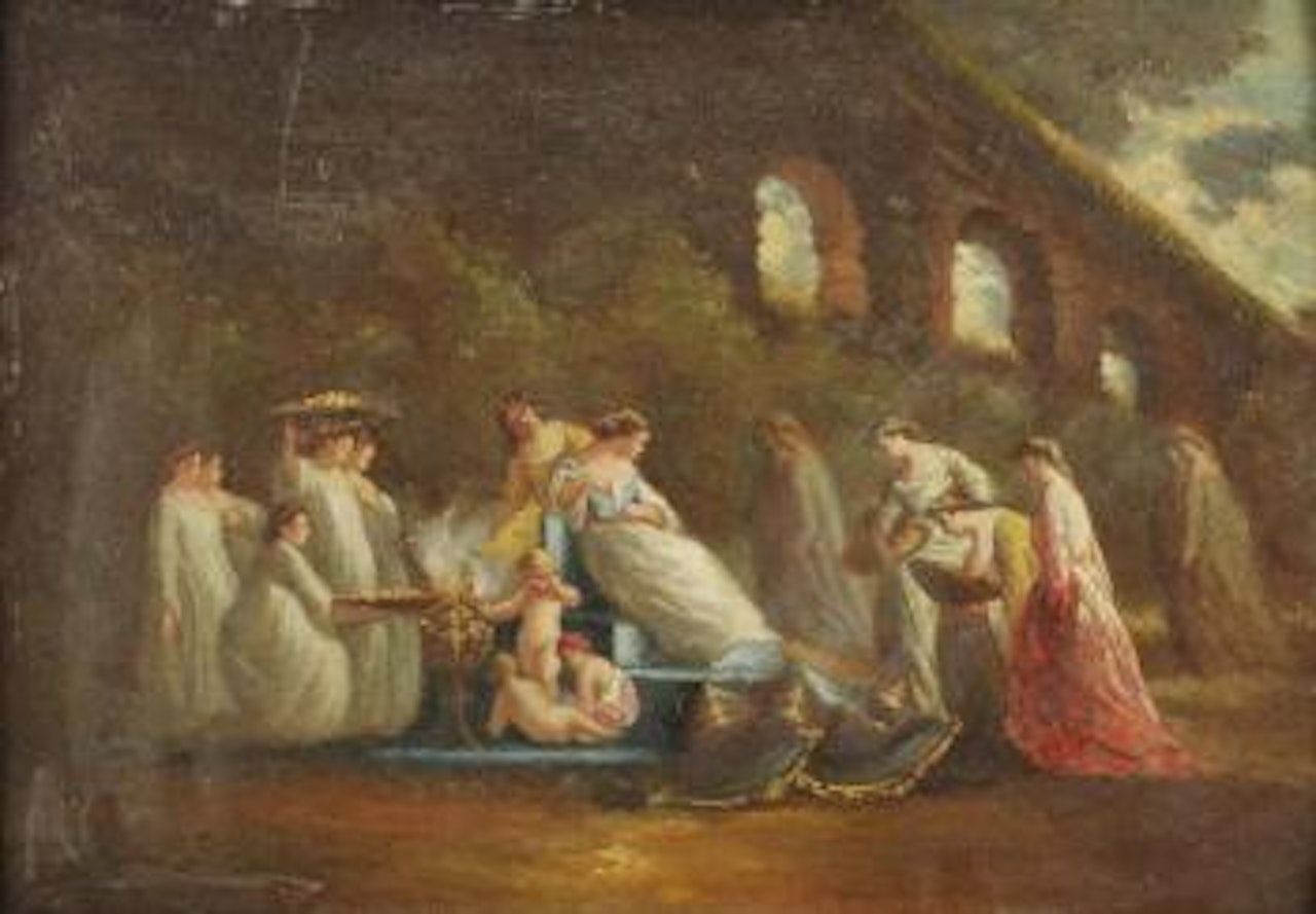 Les offrandes by Adolphe Monticelli
