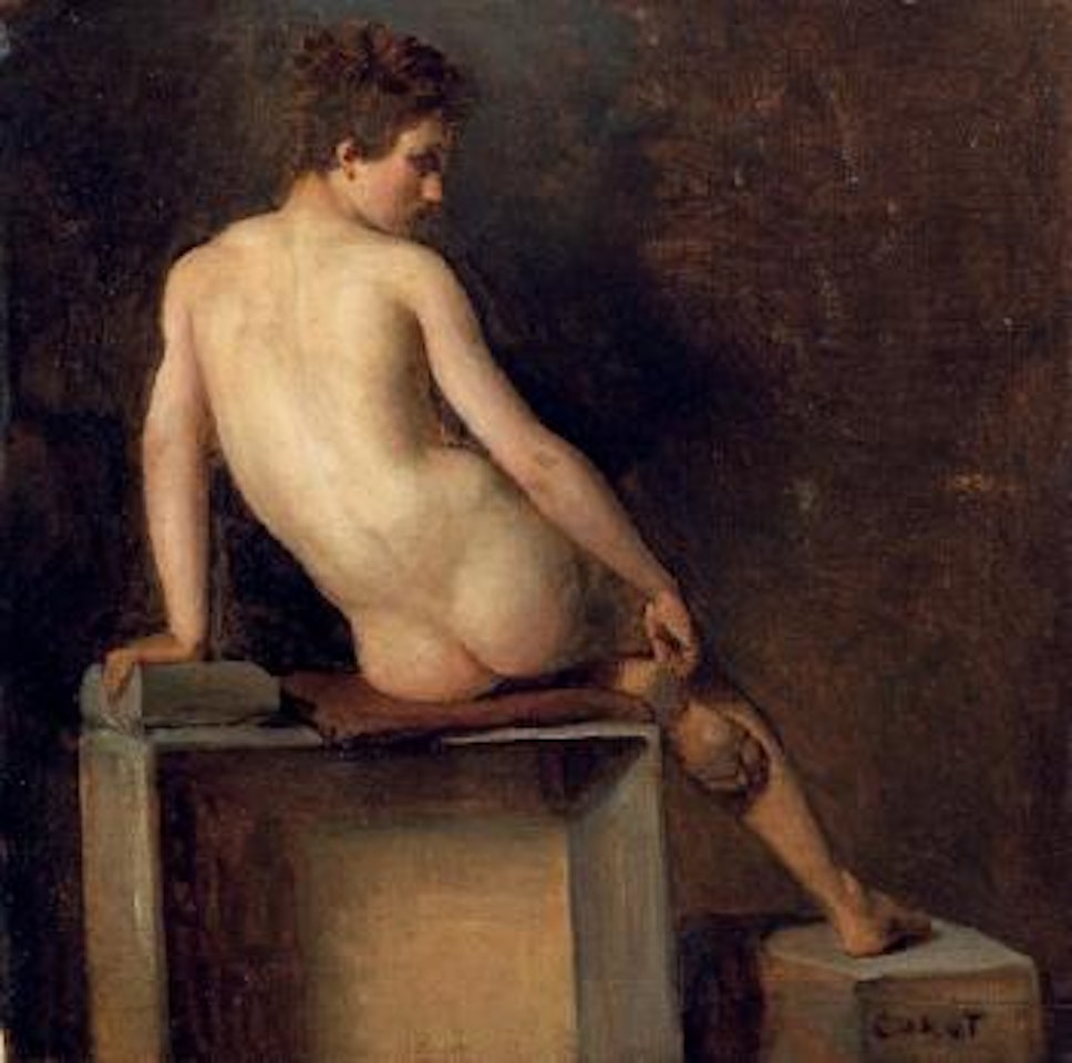 Académie d'homme by Jean Baptiste Camille Corot
