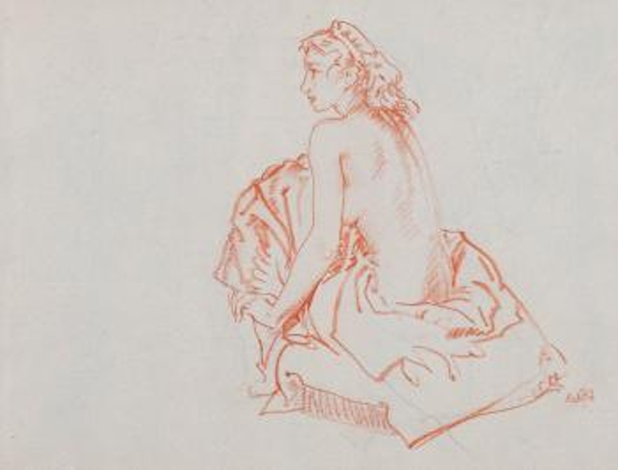 Seated nude by William Russell Flint