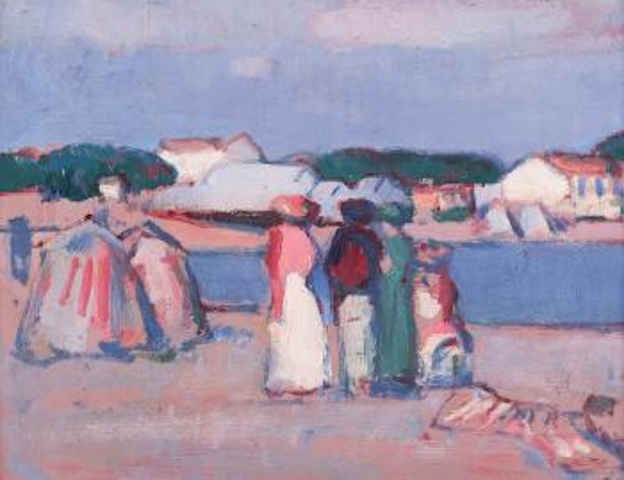 The Beach Royan by John Duncan Fergusson