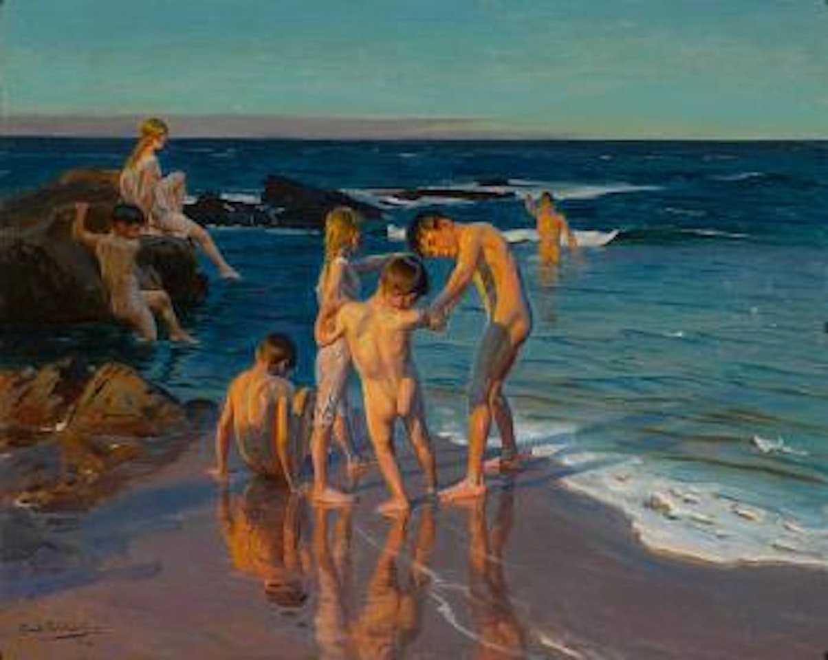 His first swim by Benito Rebolledo Correa