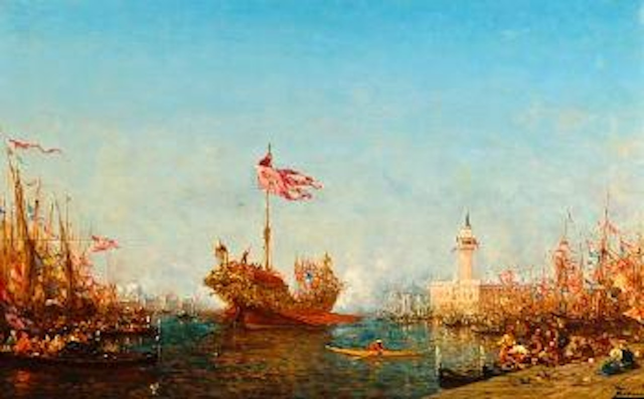 Le Bucentaure, Venise by Félix Ziem