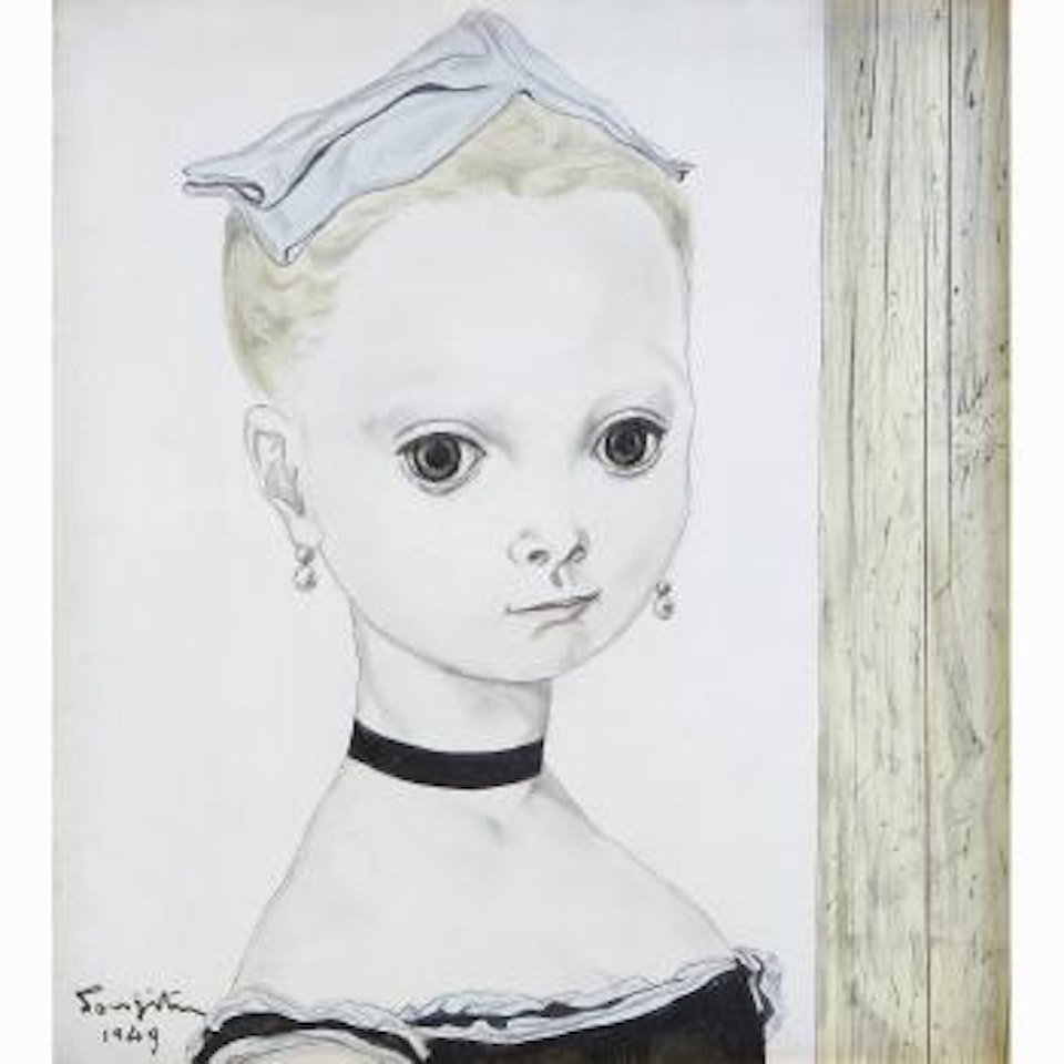 Portrait de jeune fille by Leonard Tsuguharu Foujita