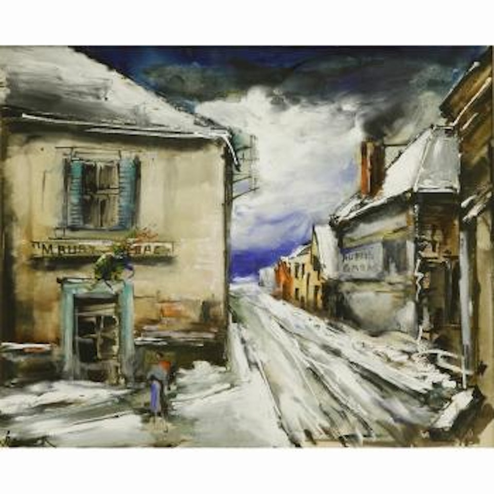 Rue de village by Maurice de Vlaminck