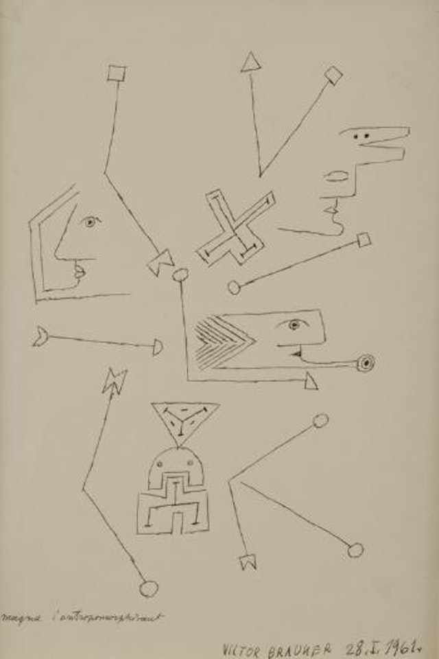 Magma s'antropomorphisant by Victor Brauner