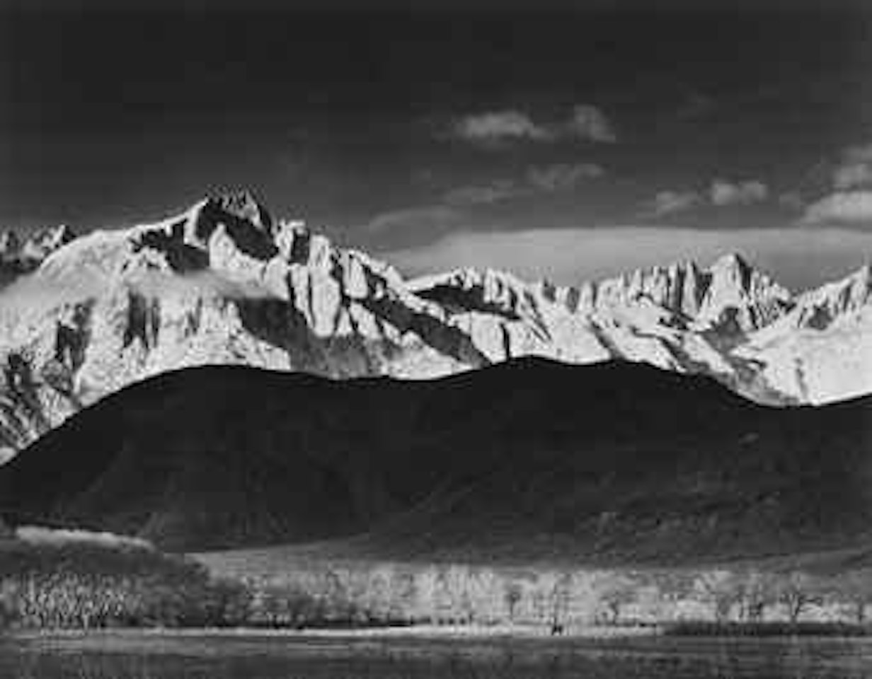 Winter Sunrise, Sierra Nevada, from Lone Pine, California by Ansel Adams