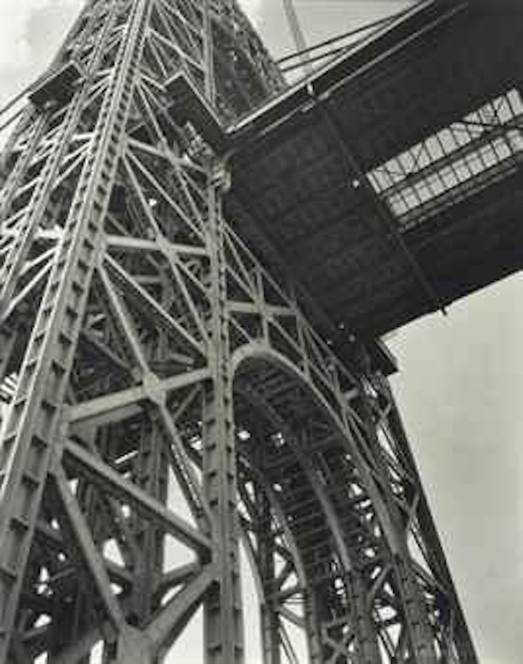 George Washington Bridge, Riverside Drive and W. 179th Street, Manhattan, January 12, 1937 by Berenice Abbott