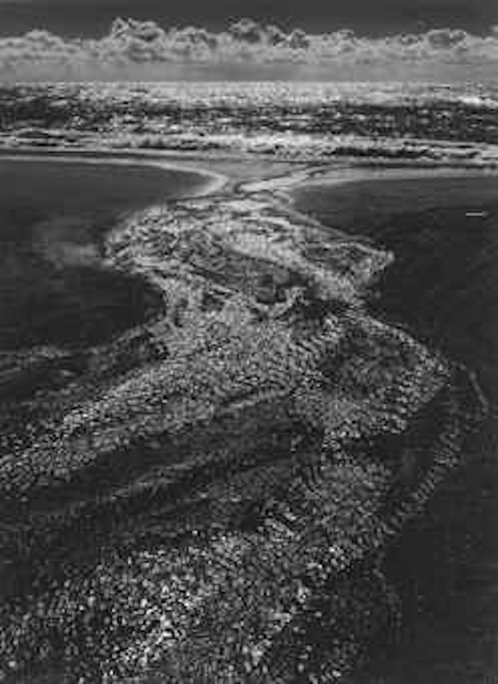 Stream, Sea, Clouds, Rodeo Lagoon, California by Ansel Adams