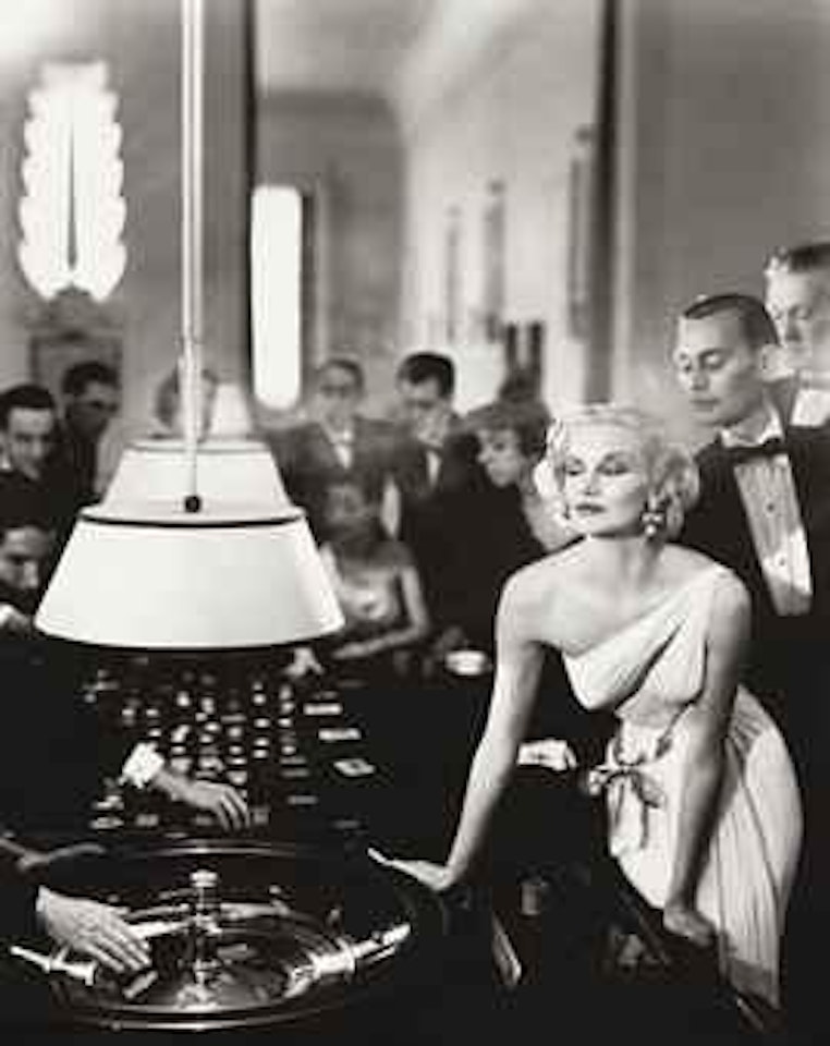 Sunny Harnett, Evening Dress by Grès, Casino, Le Touquet, August 1954 by Richard Avedon