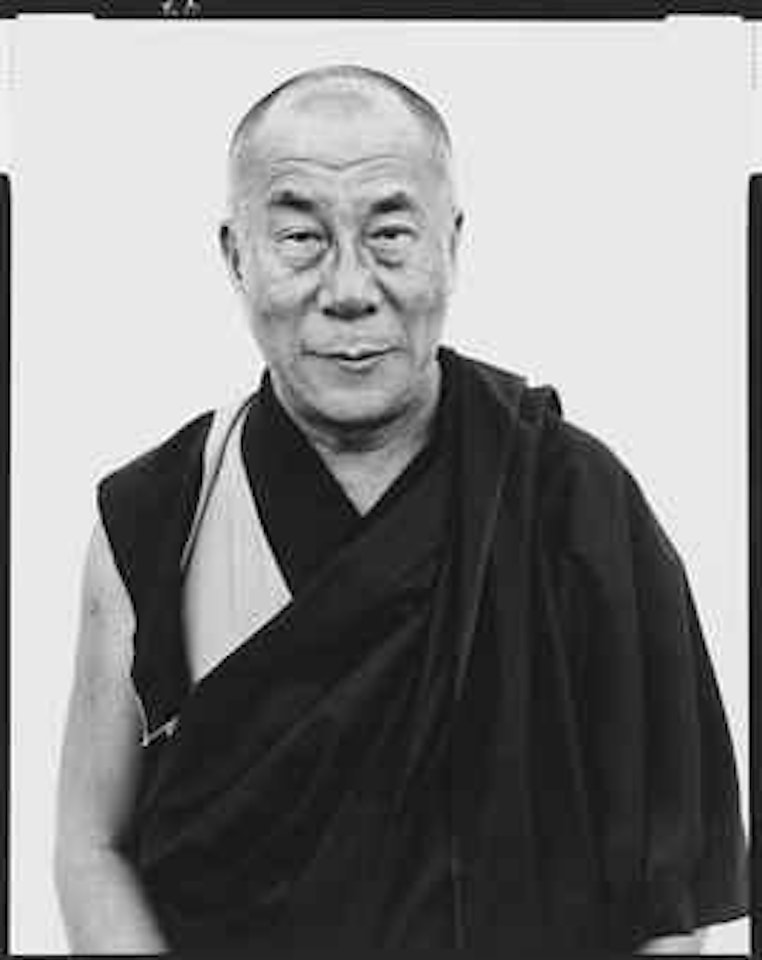 His Holiness, The Dalai Lama, Kamataka, India, January 1998 by Richard Avedon