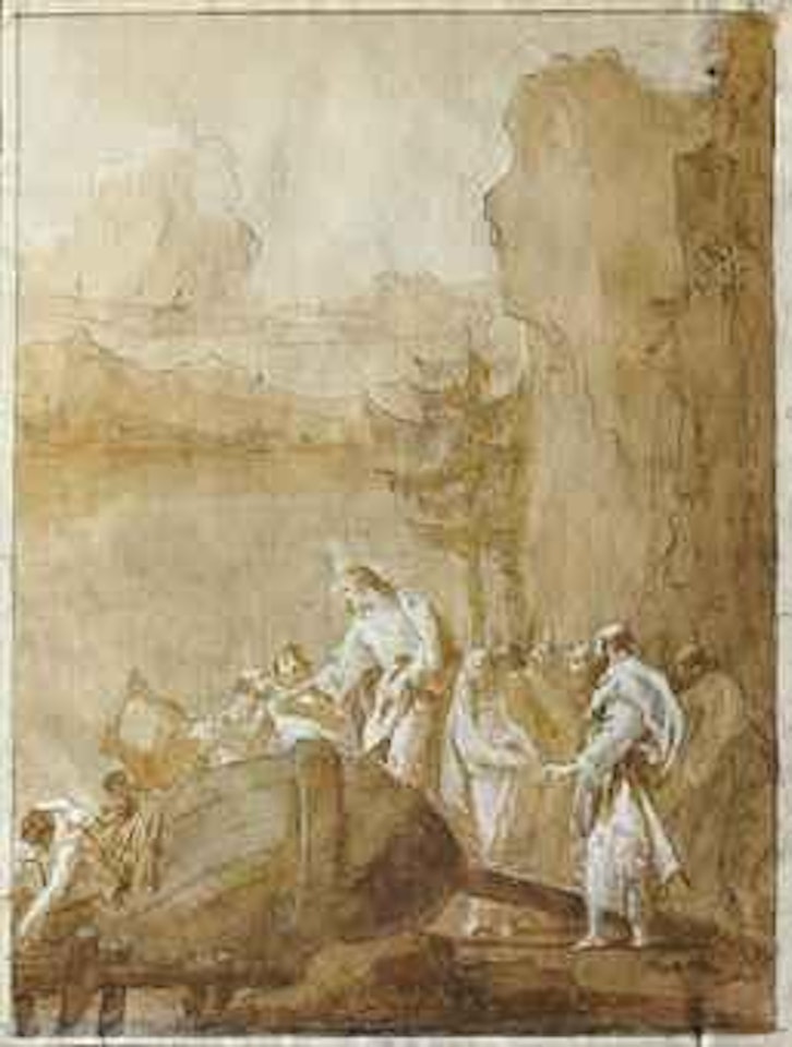 La vocation des fils de Zébédée (Matthieu 4:21-22) by Giovanni Domenico Tiepolo