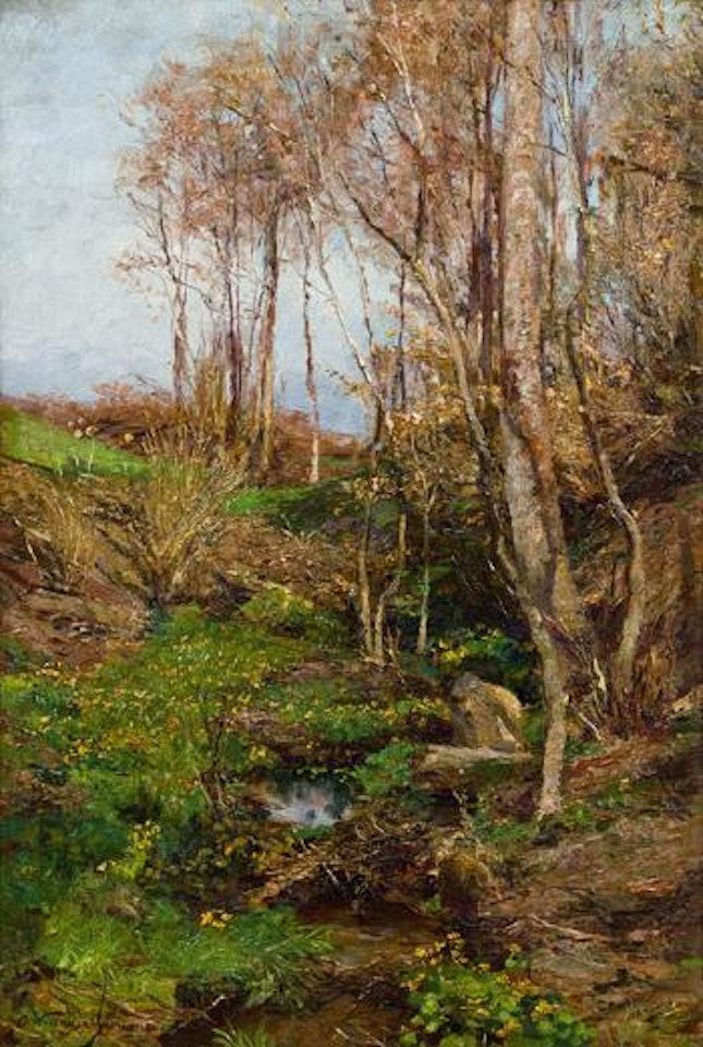 Frühling im Wienerwald by Olga Wisinger-Florian