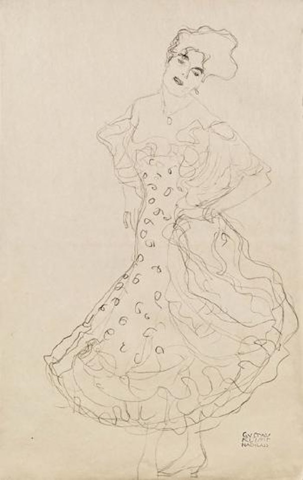Tänzerin by Gustav Klimt