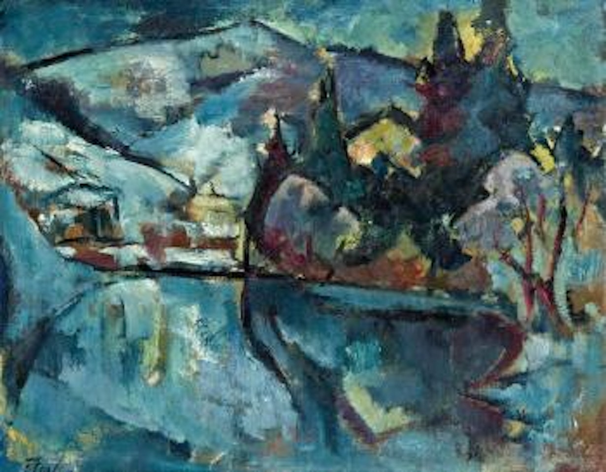 Das gelbe Haus in Lunz am See by Joseph Floch