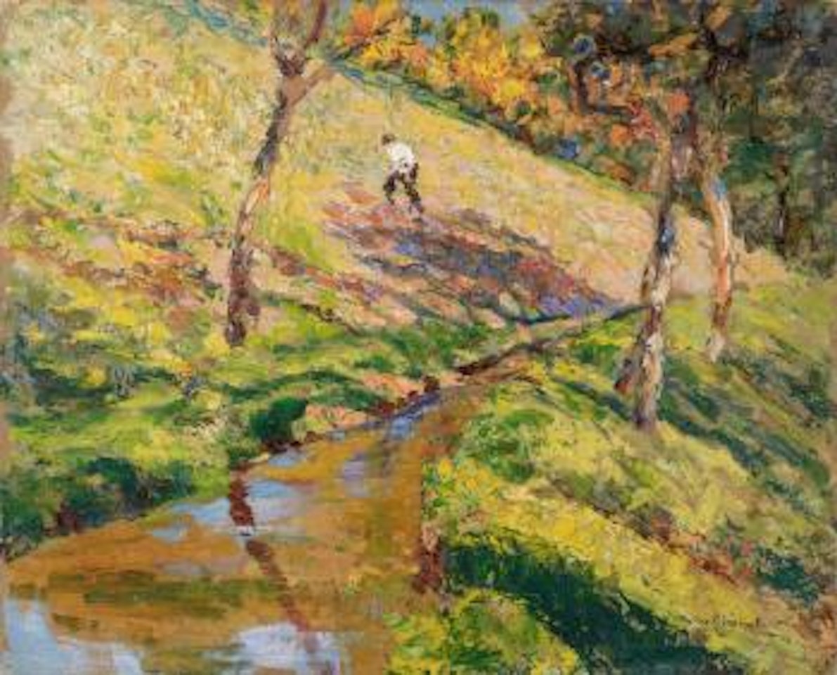 Sur les pentes du Barret, automne by Victor Charreton
