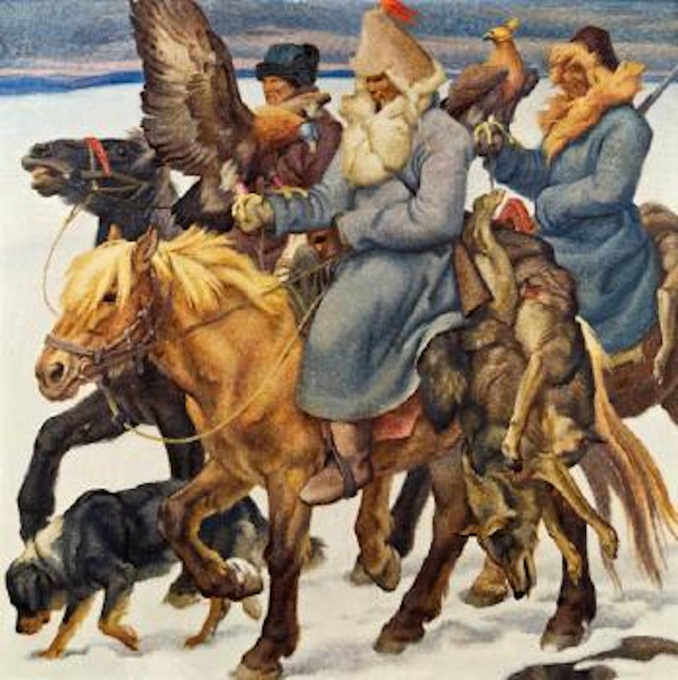 Nach der Wolfsjagd by Norbertine Bresslern-Roth