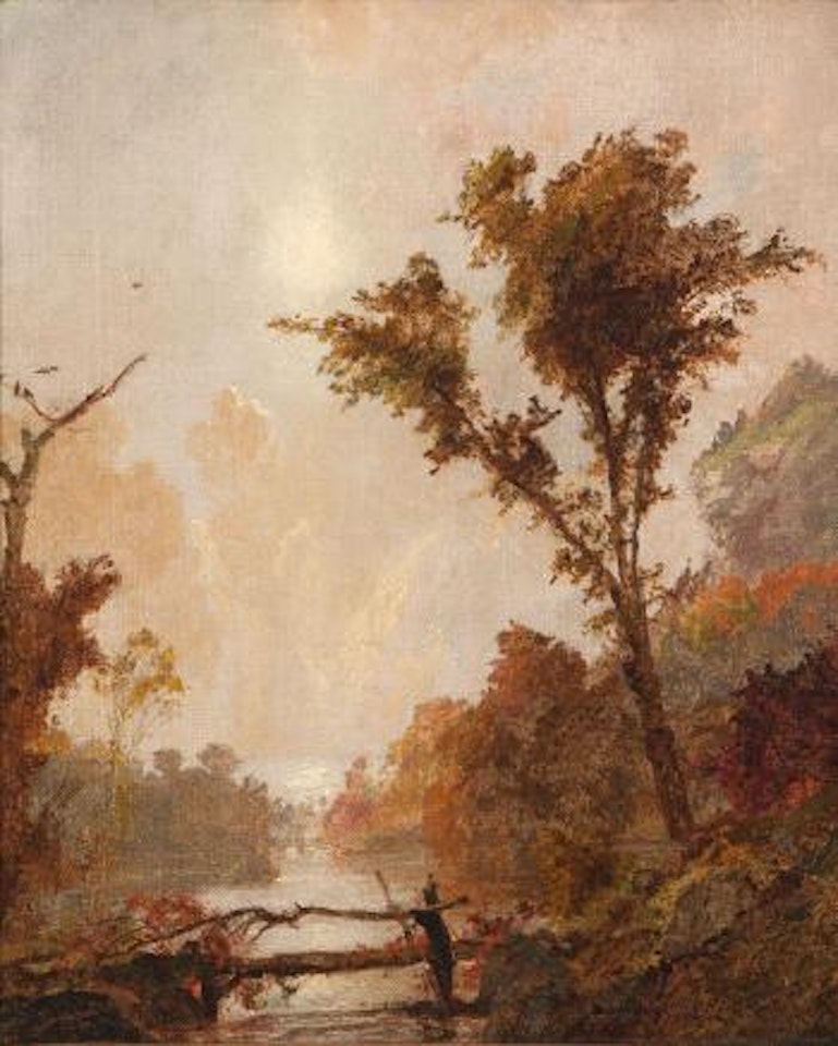 Autumn in the Hudson valley by Jasper Francis Cropsey