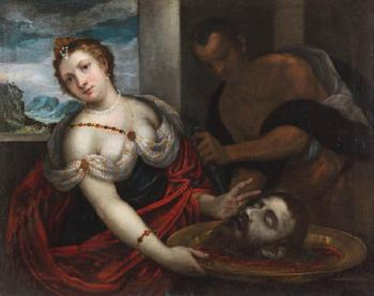 Salome mit dem Haupt Johannes des Täufers by Italian School